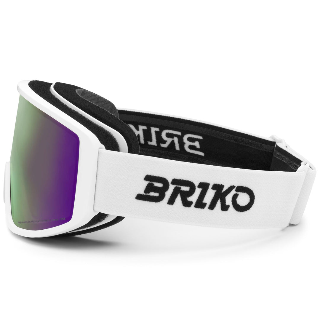 Gafas de esquí blancas unisex con doble lente cilíndrica main