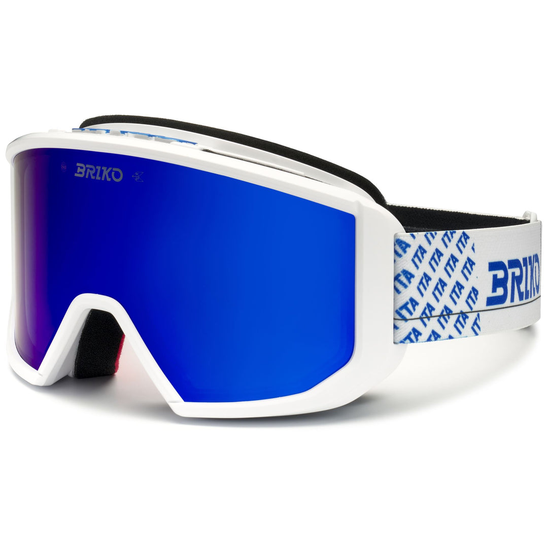 Maschera da sci bianca unisex con doppia lente cilindrica main