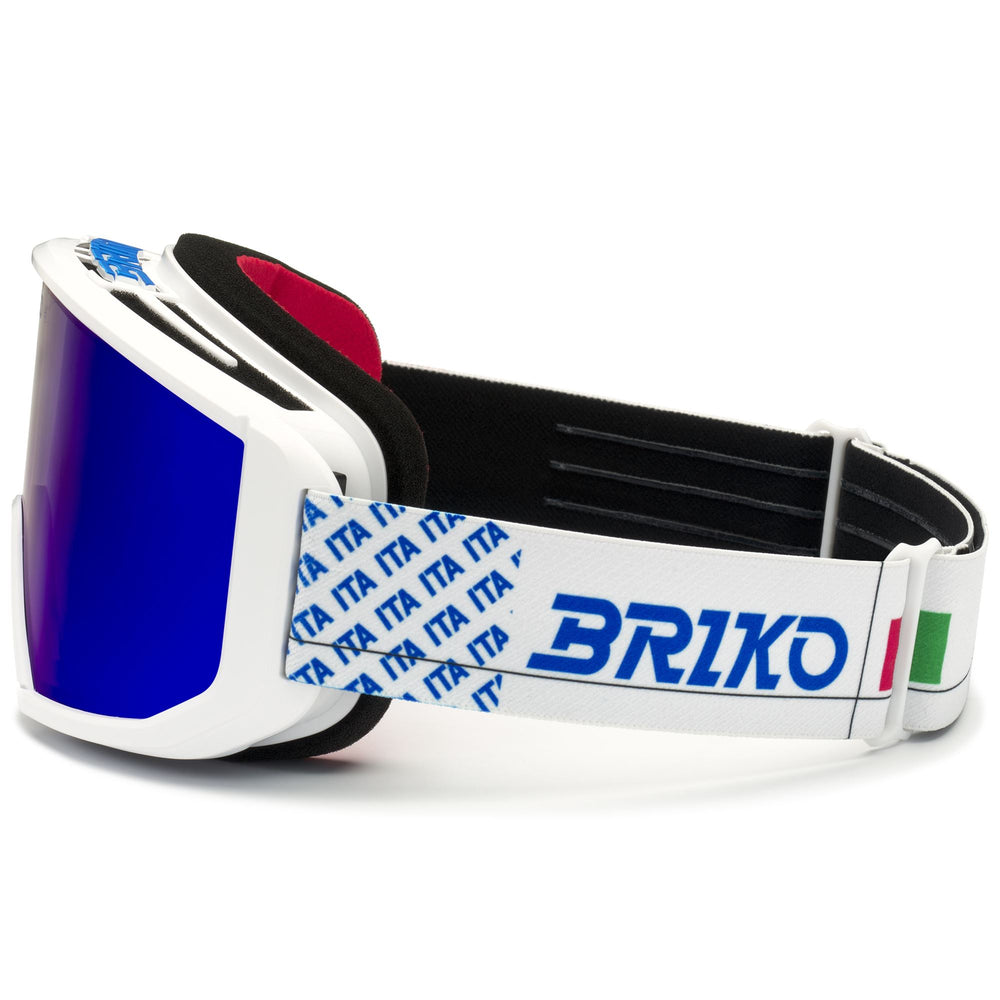 Masque de ski unisexe blanc à double lentille cylindrique 02