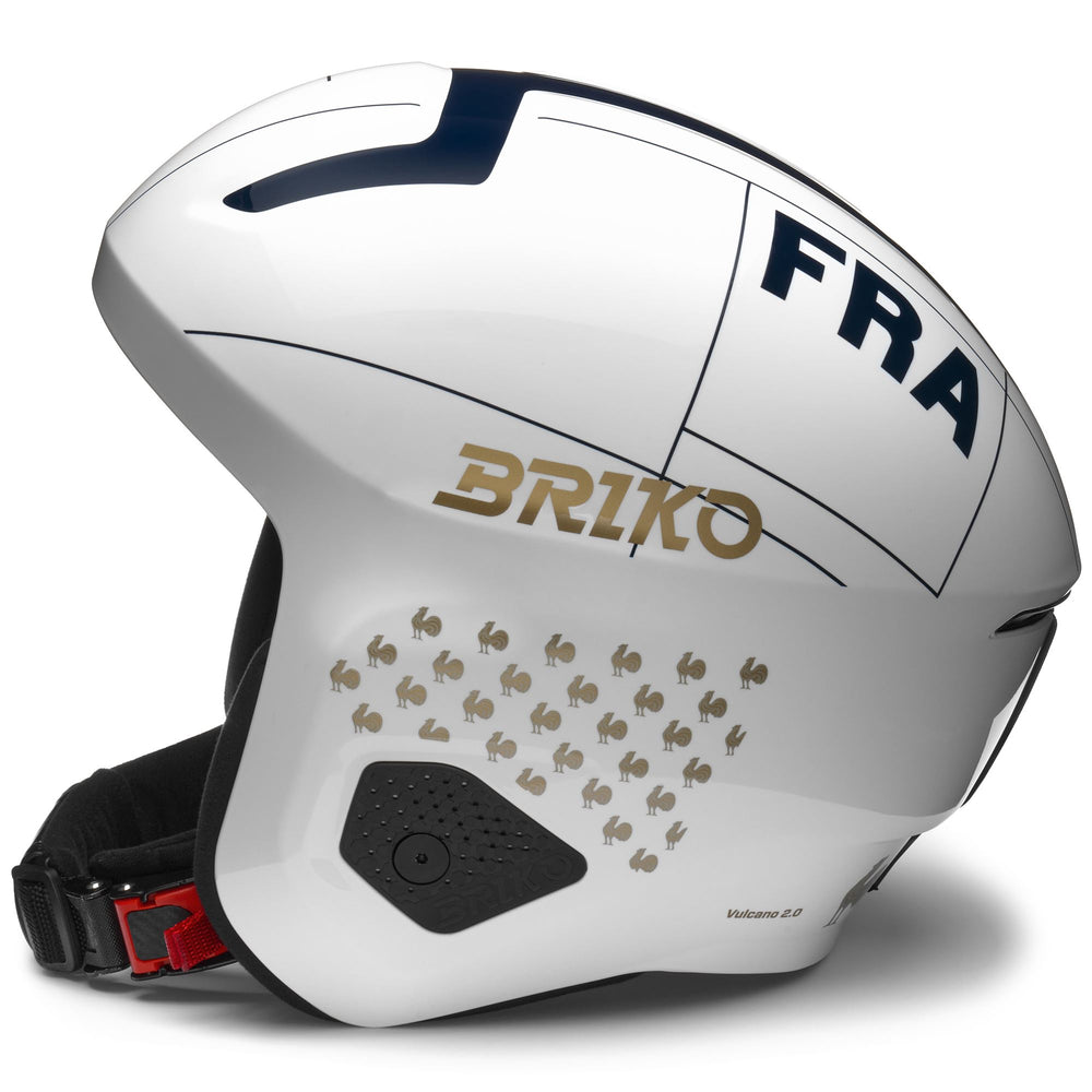 VULCANO 2.0 FRANCE - Helmets - Helmet - Unisex - Shiny White-Tangaroa Blue-Gold 02