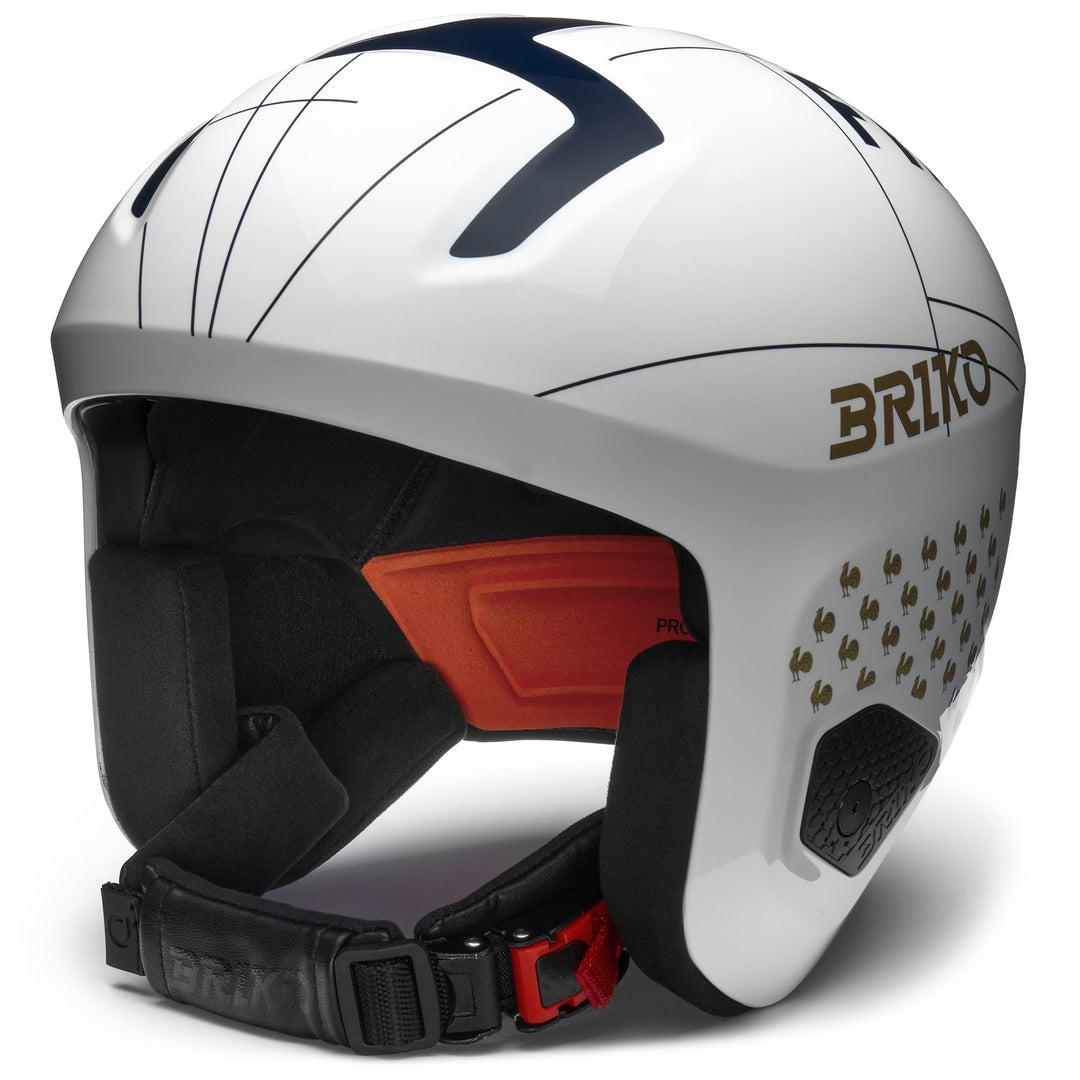 VULCANO 2.0 FRANCE - Helmets - Helmet - Unisex - Shiny White-Tangaroa Blue-Gold 01