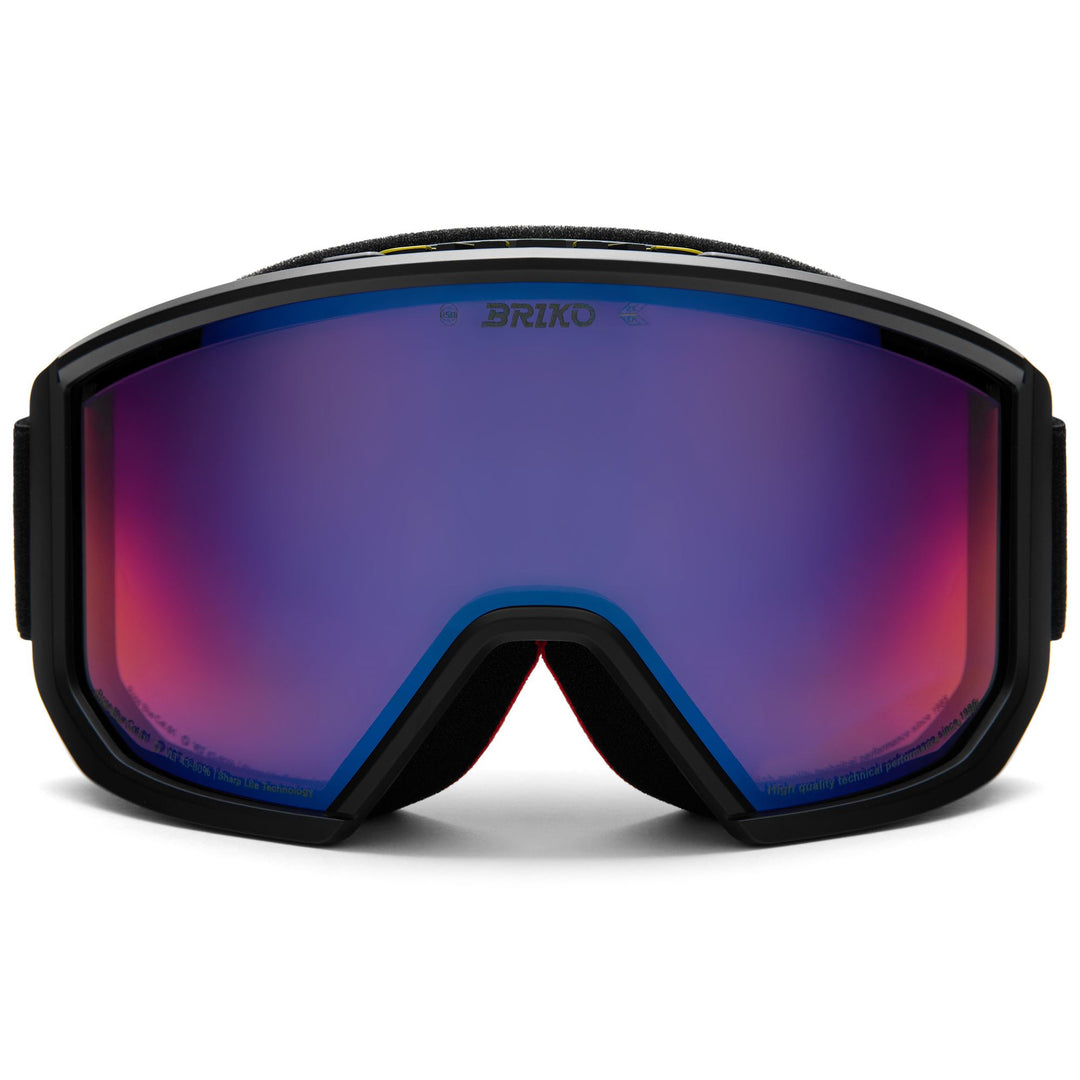Unisex Ski Goggles with Double Cylindrical Lens Black 01