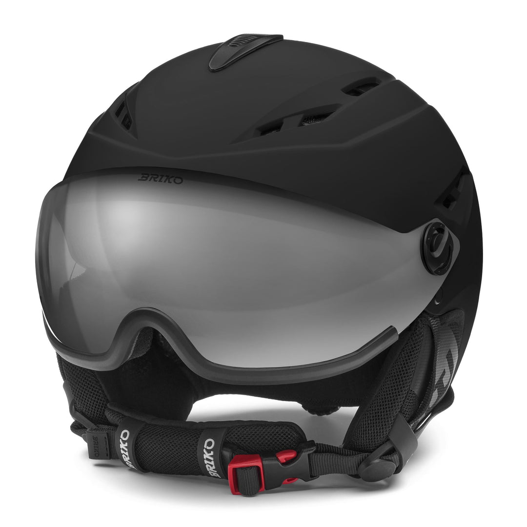 Casque de ski unisexe noir avec coque en ABS et ventilation active 01