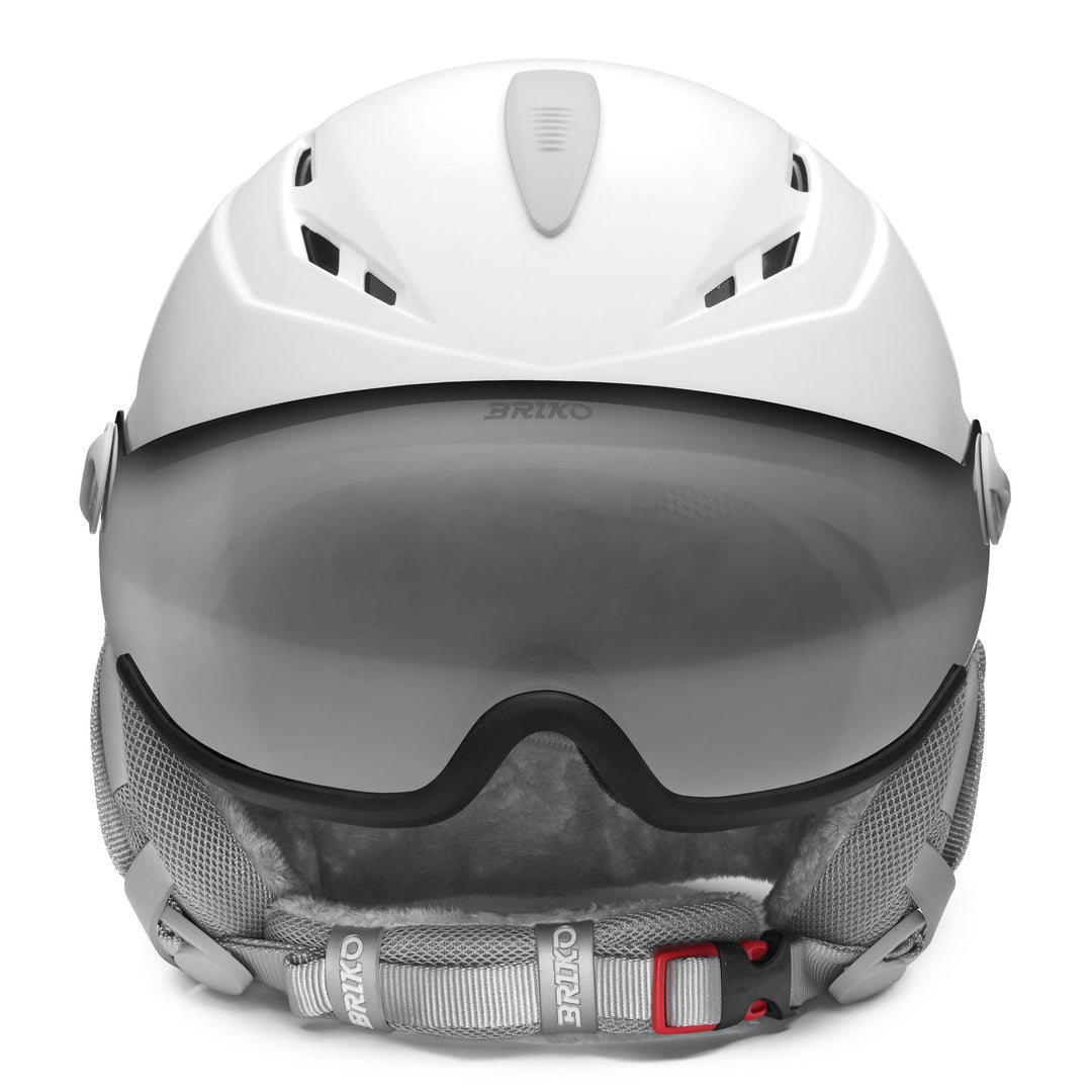 White Women's Ski Helmet with Active Ventilation and Anti-bacterial Fabric main