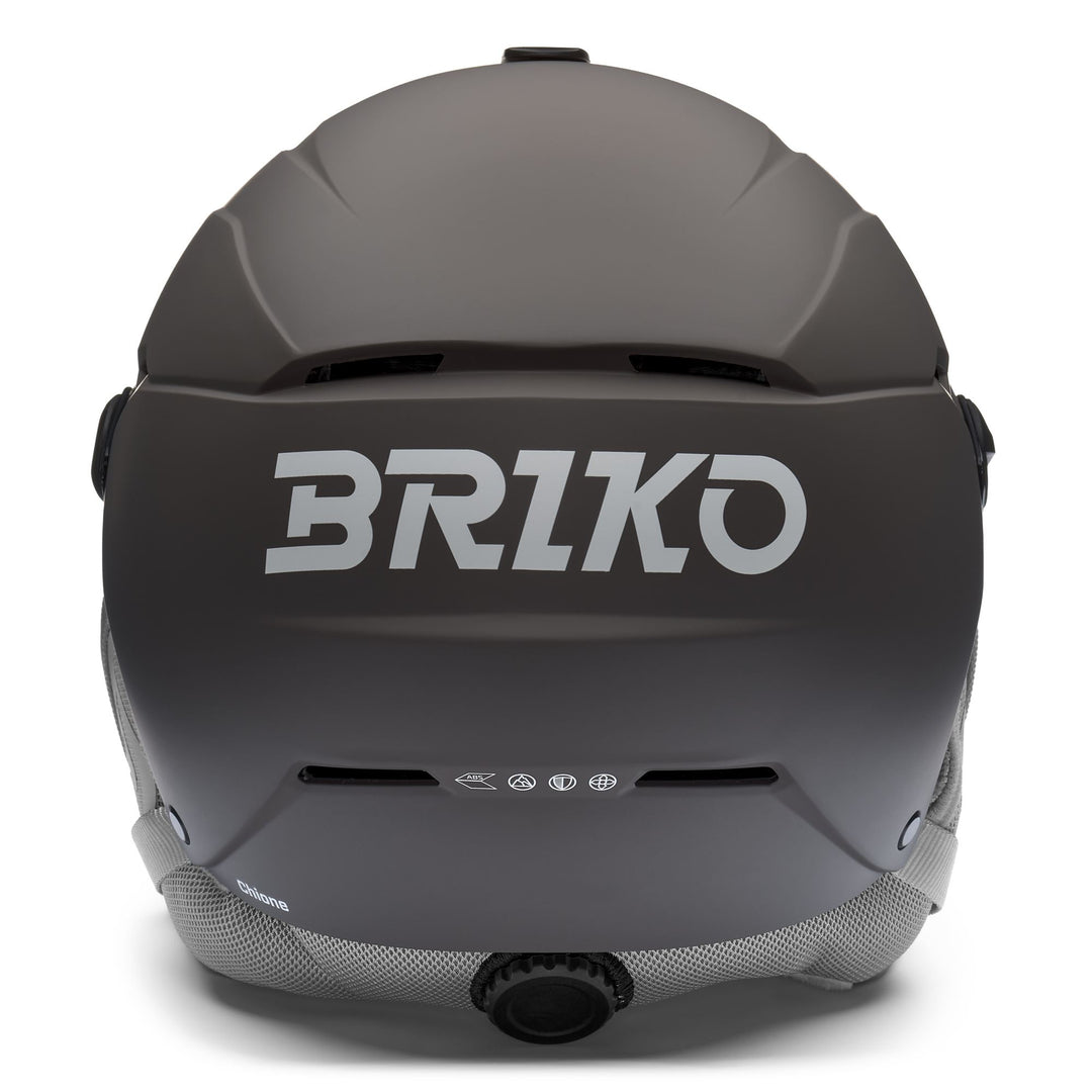 Casco da sci grigio da donna con calotta in ABS e ventilazione main