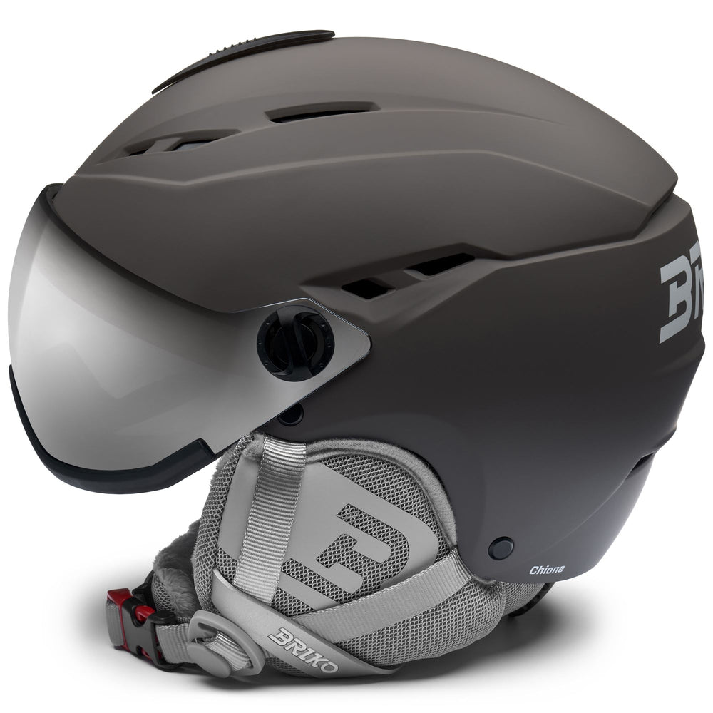 Grey Women's Ski Helmet with ABS Shell and Active Ventilation 02
