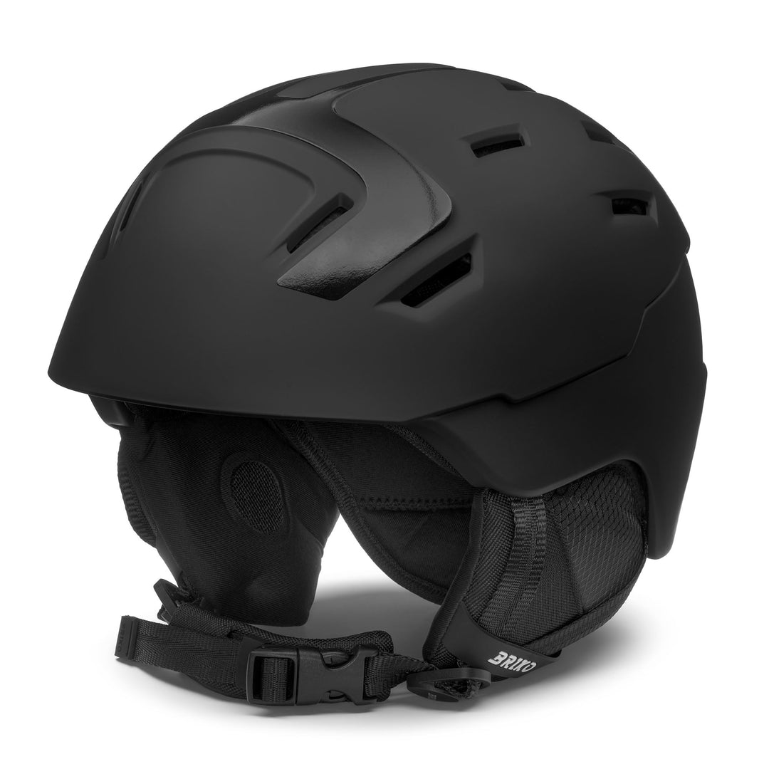 Casco de esquí unisex ligero negro con construcción híbrida 01