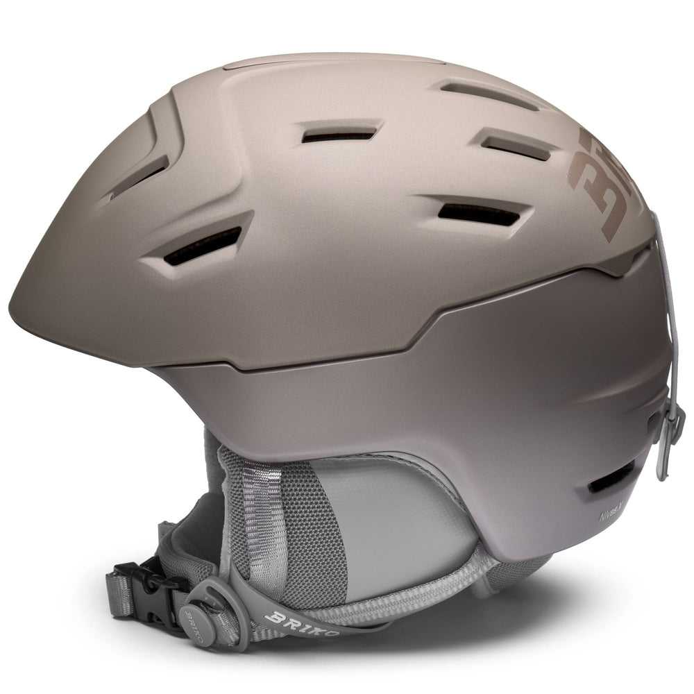 Casque de ski léger pour femme, marron, à construction hybride 02