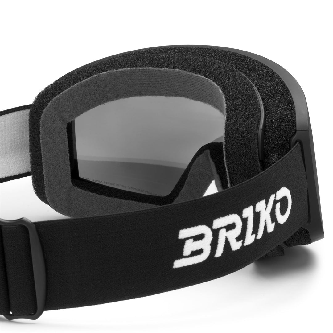 Gafas de esquí antivaho unisex negras con lente cilíndrica doble main