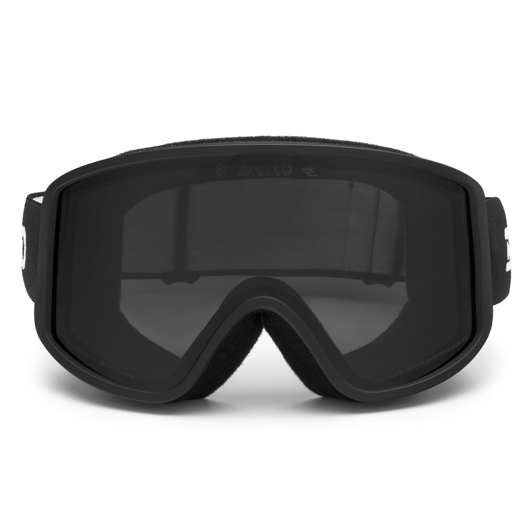 Gafas de esquí antivaho unisex negras con lente cilíndrica doble main