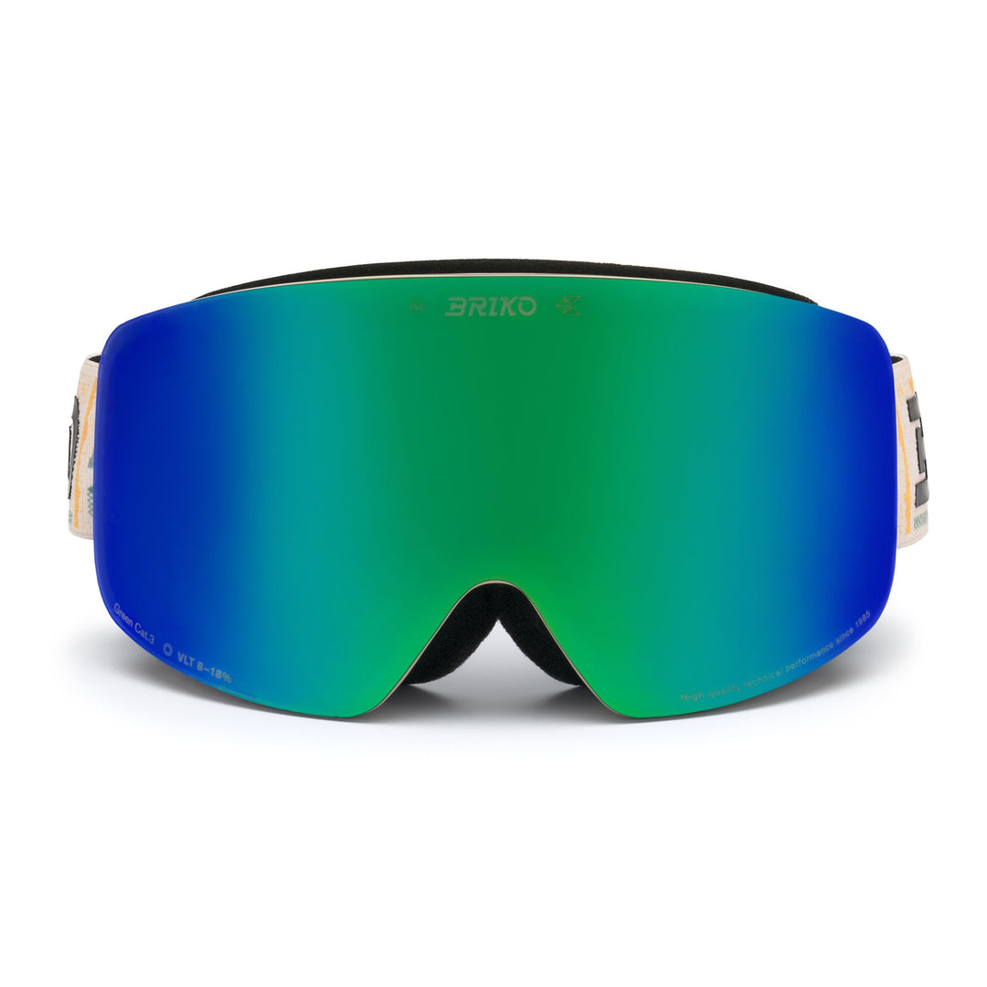 Masque de ski unisexe orange avec système de changement d'écran magnétique 01