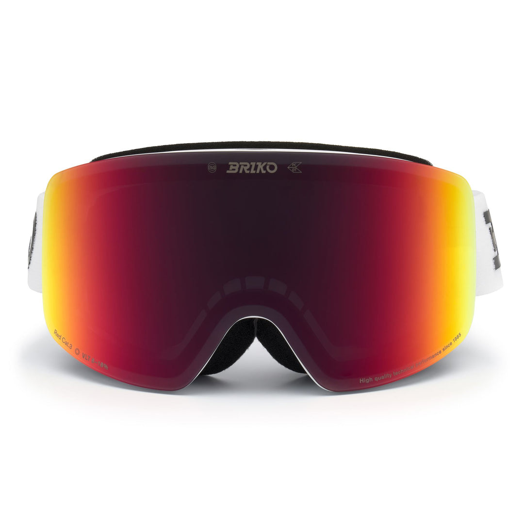 Gafas de esquí unisex blancas con sistema de cambio de lentes magnético 01
