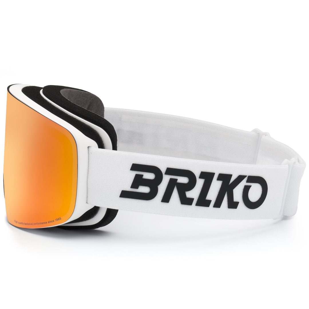 White Unisex Ski Goggles with Magnetic Lens Change System main