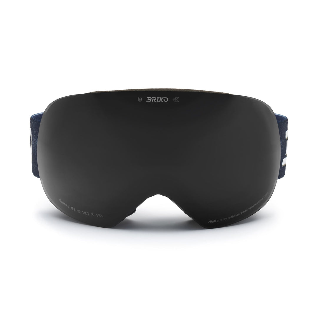 Lunettes de ski sphériques unisexes bleues avec protection antibuée 01