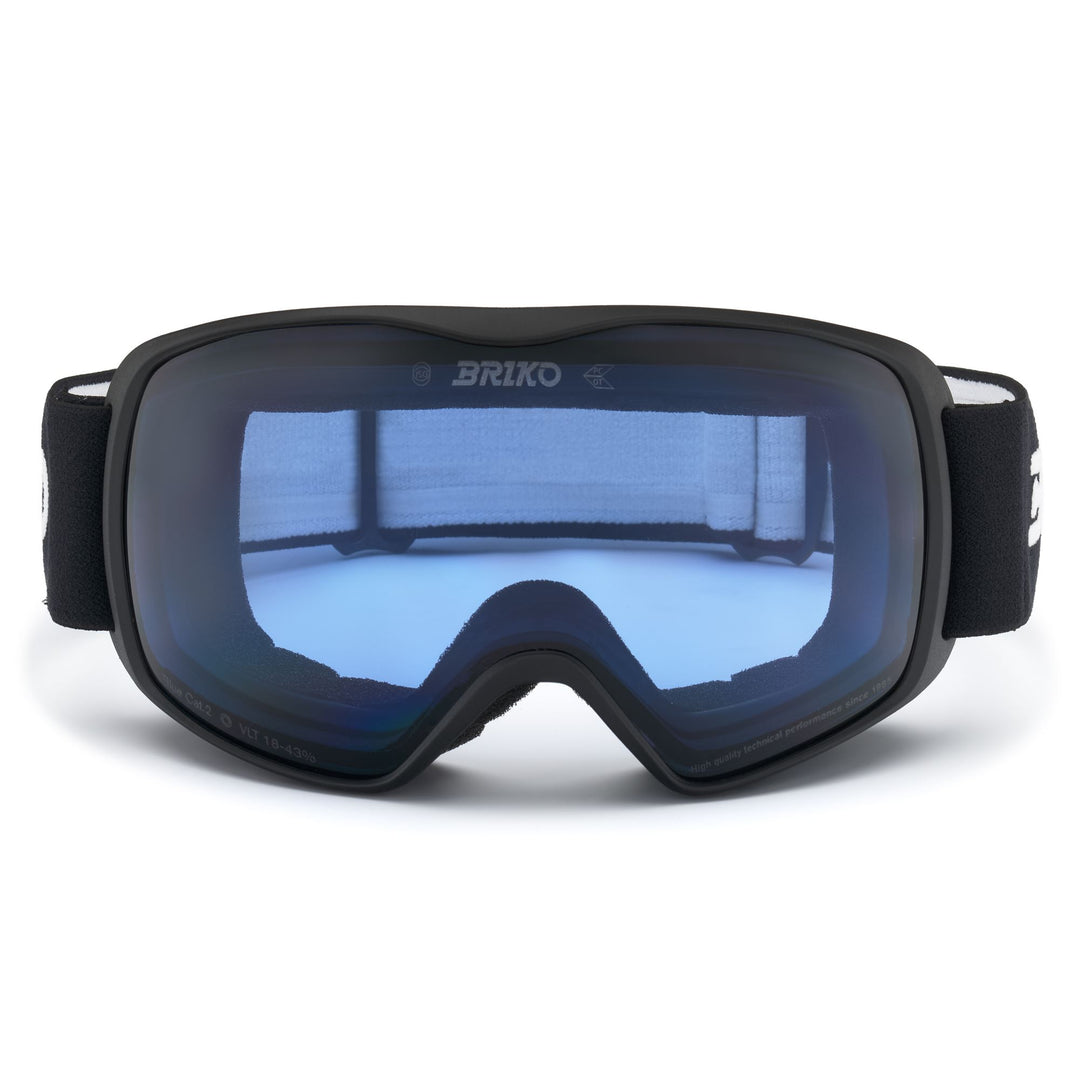 Lunettes de ski sphériques unisexes noires avec fonction antibuée 01