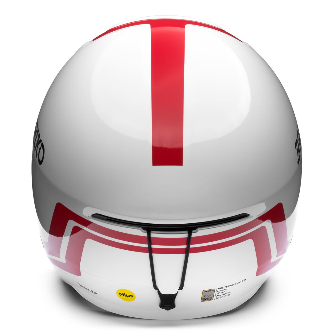 Red and White Unisex Ski Helmet with Mips Technology main