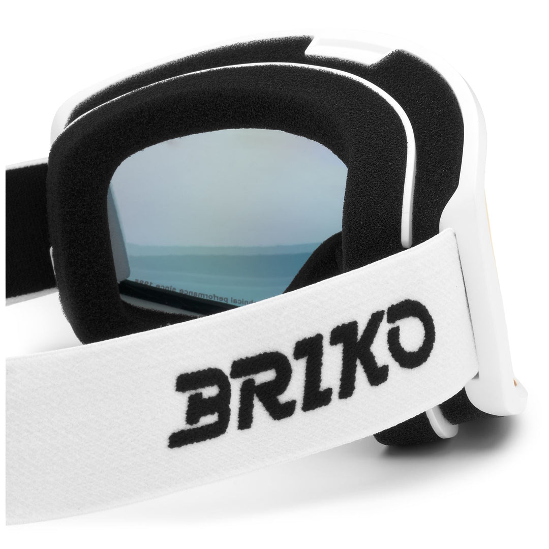 Occhiali da sci unisex bianchi con lente cilindrica antiappannamento main
