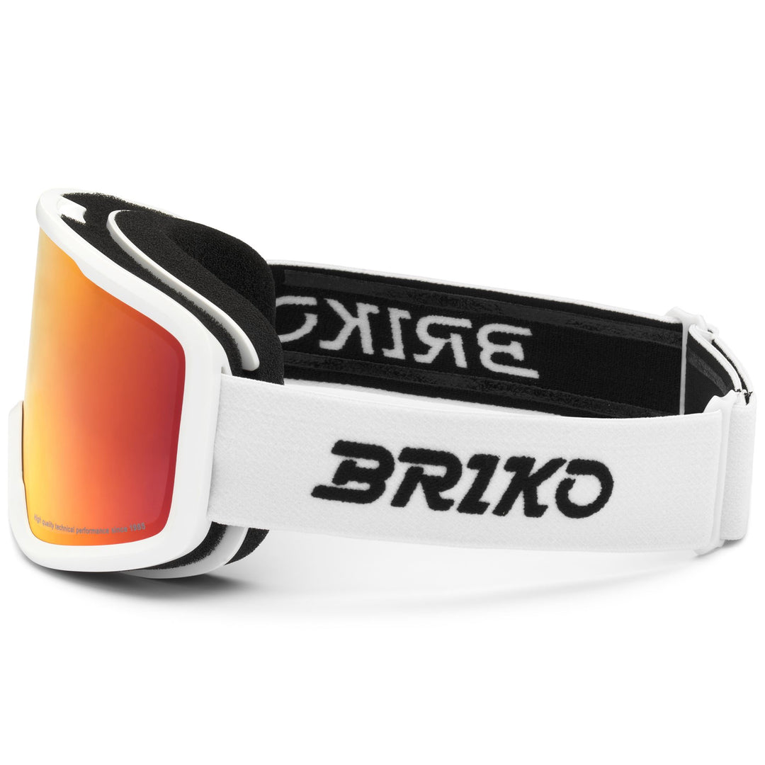 Occhiali da sci unisex bianchi con lente cilindrica antiappannamento main