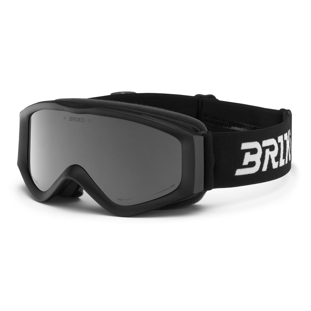 Lunettes de ski cylindriques unisexes noires pour enfants avec protection UV main