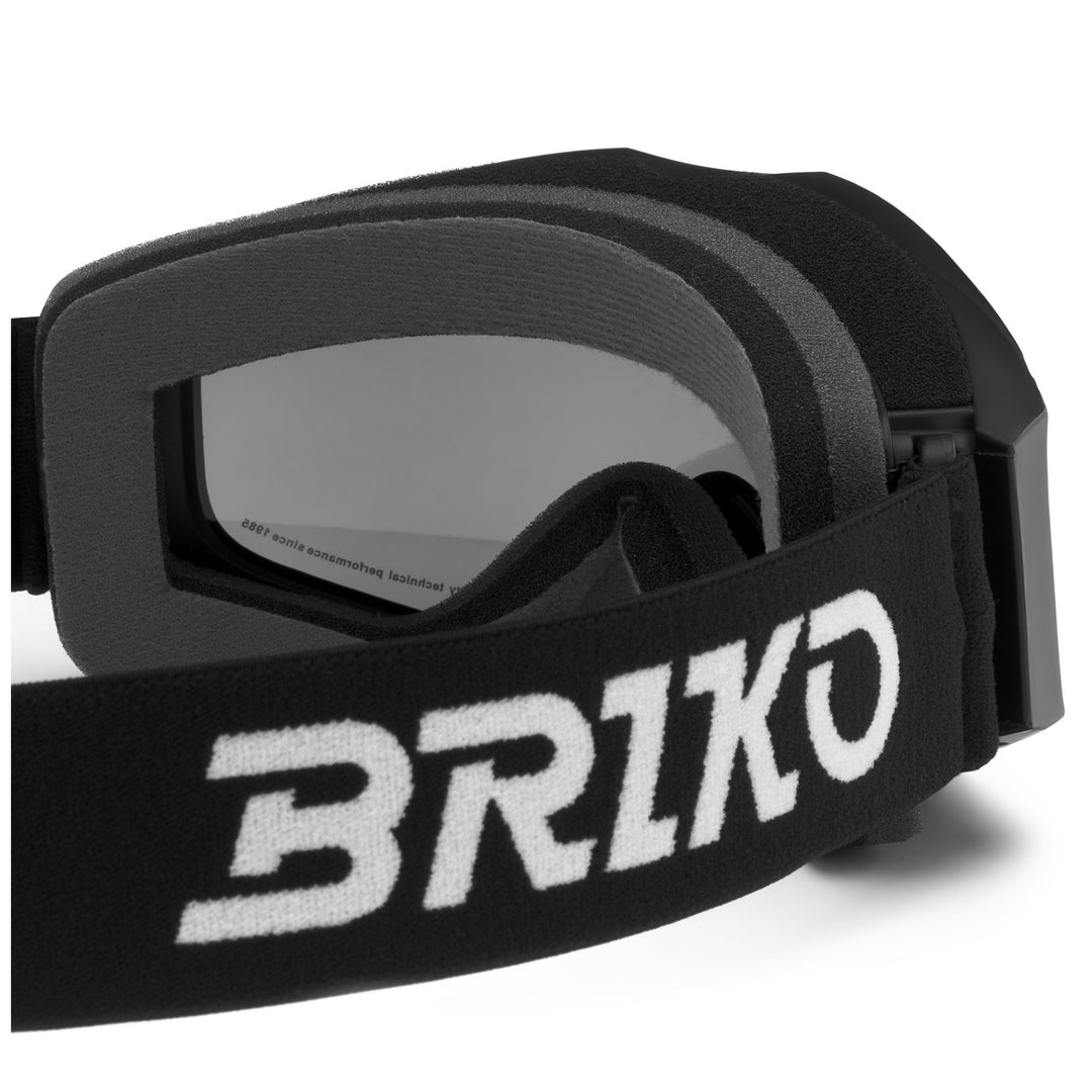 Lunettes de ski cylindriques unisexes noires pour enfants avec protection UV main