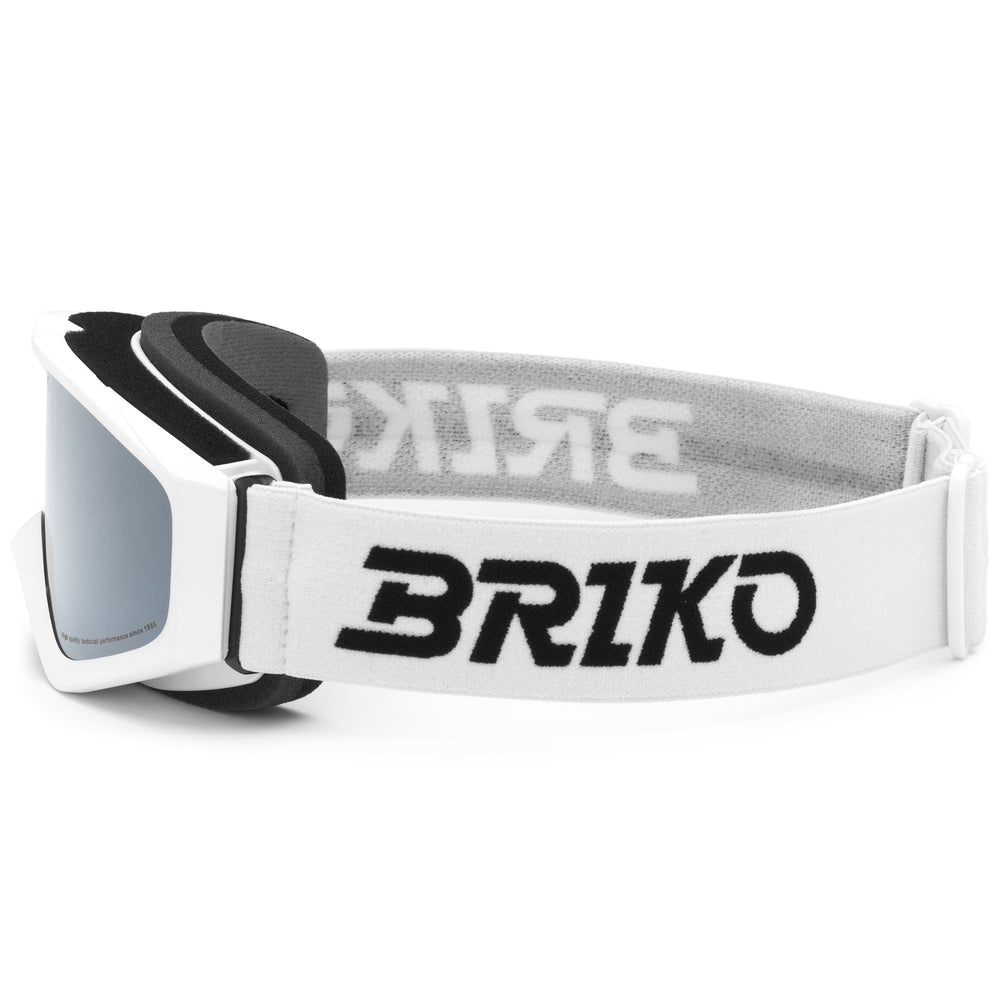 Lunettes de ski blanches pour enfants avec verre cylindrique 02