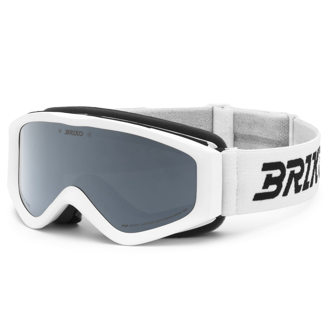 White Kid's Ski Goggles with Cylindrical Lens main