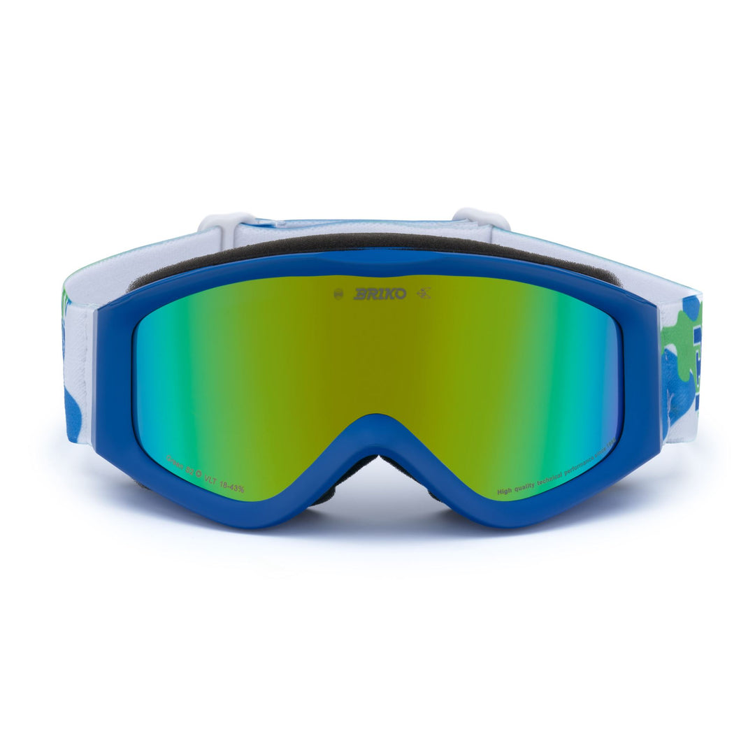 Lunettes de ski unisexes bleues pour enfants avec verres cylindriques 01