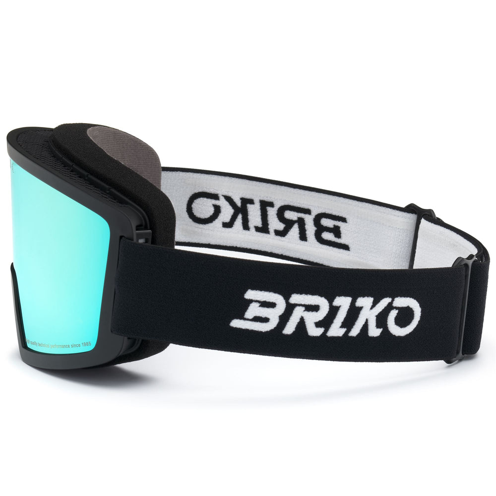 Lunettes de ski cylindriques noires unisexes avec traitement antibuée 02