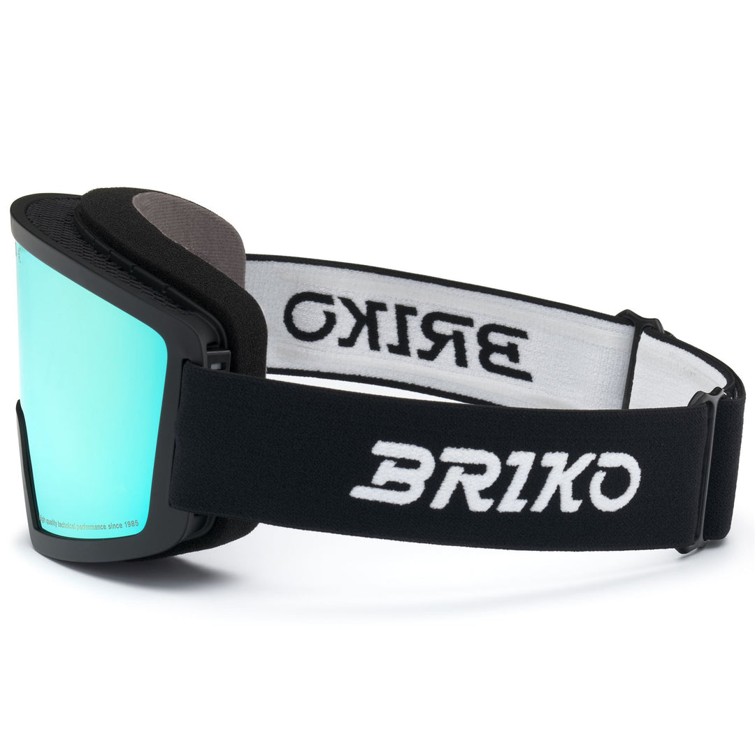 Lunettes de ski cylindriques noires unisexes avec traitement antibuée main
