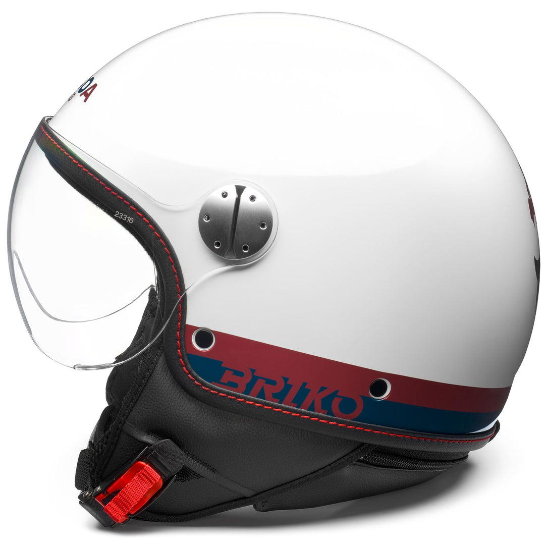 Casque de course moto unisexe bleu avec visière anti-rayures main
