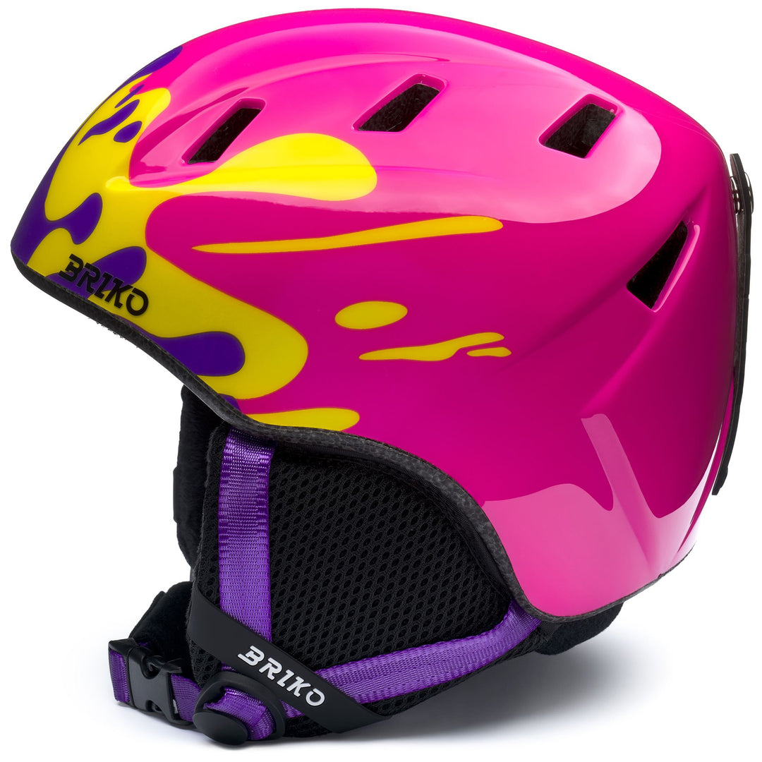 MAKALU GRAPHIK - Caschi - Casco - Unisex - Shiny Cerise Pink - Turbo Yellow - Purple Heart - Black main