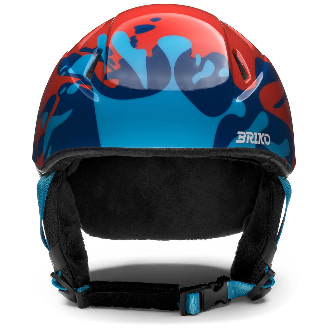 Casque de ski rouge unisexe pour enfant avec rembourrage amovible main