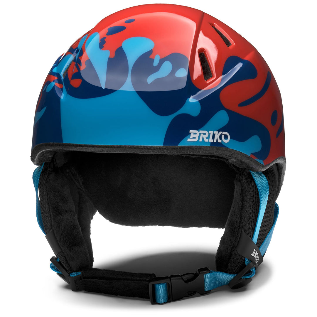 Casque de ski rouge unisexe pour enfant avec rembourrage amovible 01