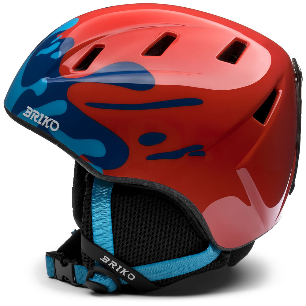 Casque de ski rouge unisexe pour enfant avec rembourrage amovible 02