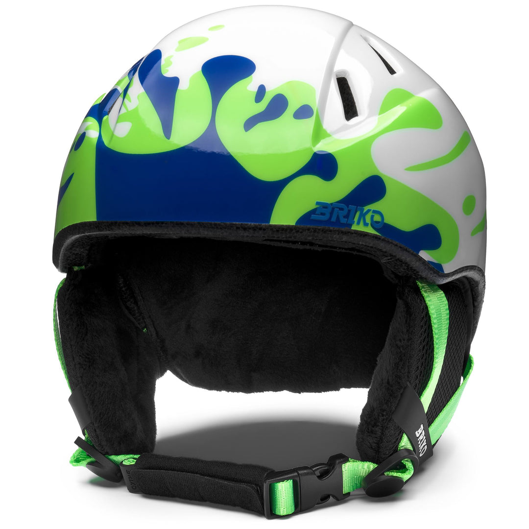 MAKALU GRAPHIK - Helmets - Helmet - Unisex - Shiny White-Neon Green-Endeavour Blue 01