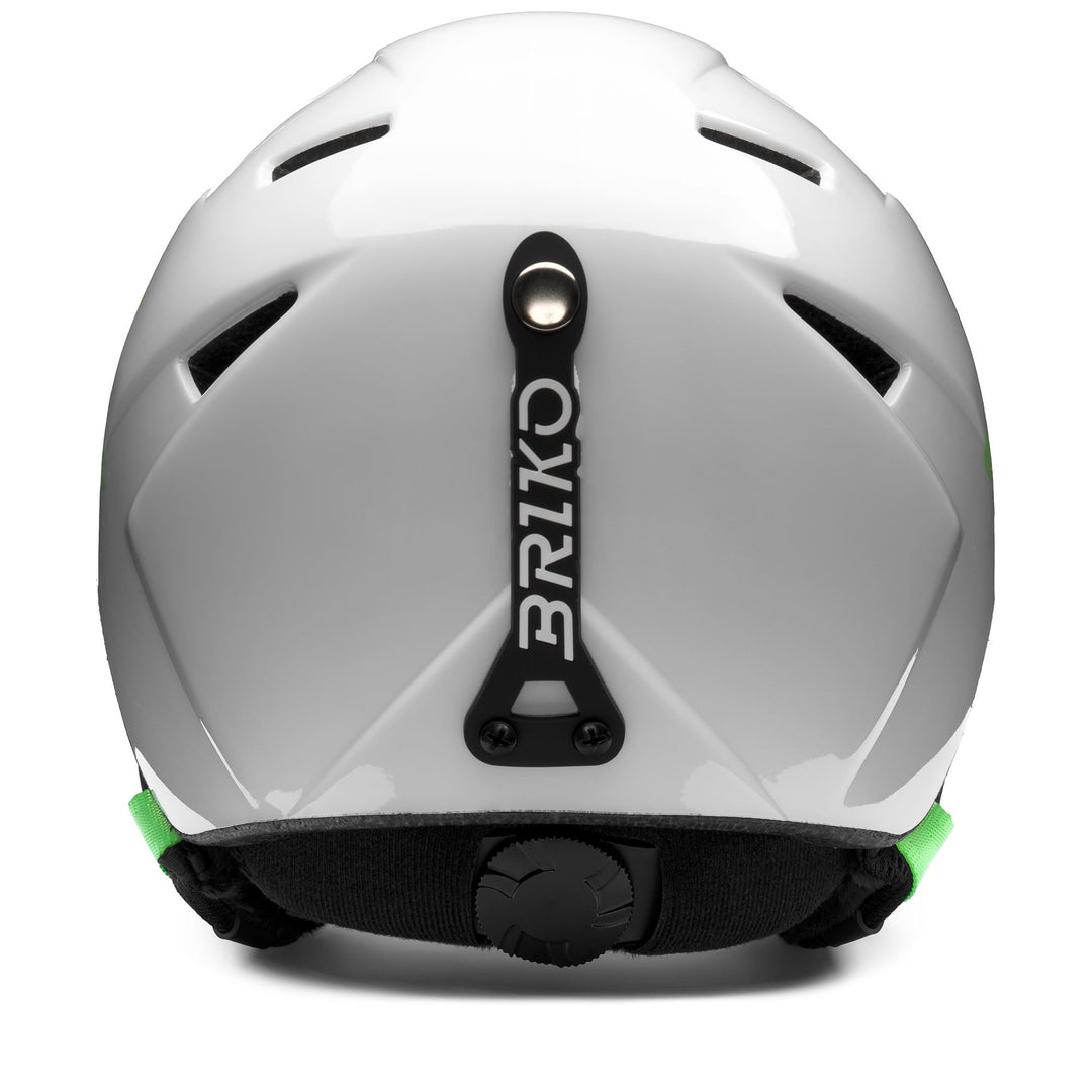 Casque de ski unisexe bleu pour enfant avec système Roll-Fit intégré main