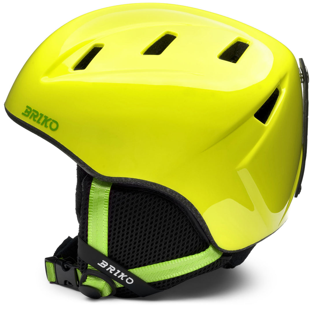 MAKALU - Cascos - Casco - Niño unisex - Shiny Sunflower Yellow - Lineade Green main