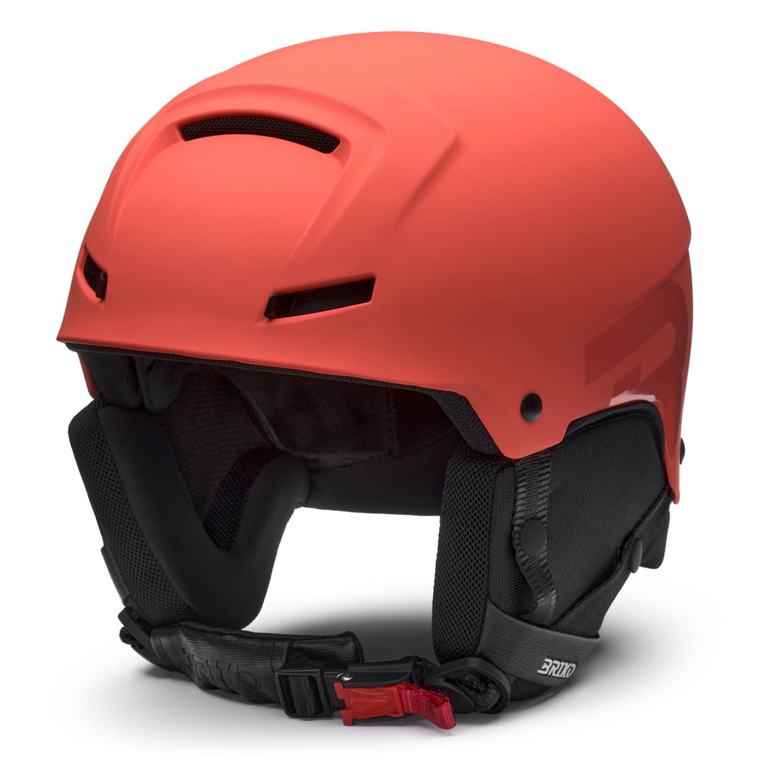 Casque de ski unisexe rouge avec système de ventilation Venturi 01