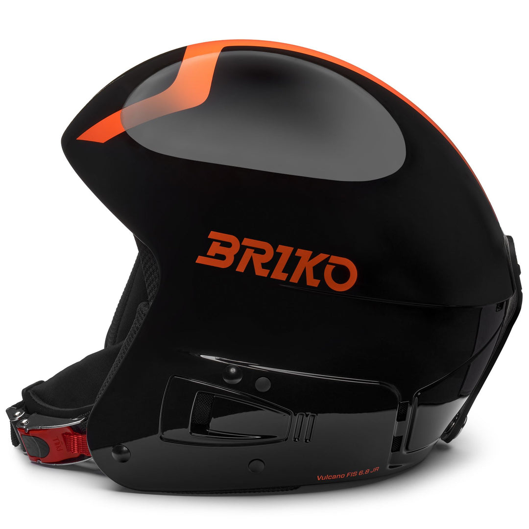 Casque de ski noir pour enfant avec système de réglage 3D main