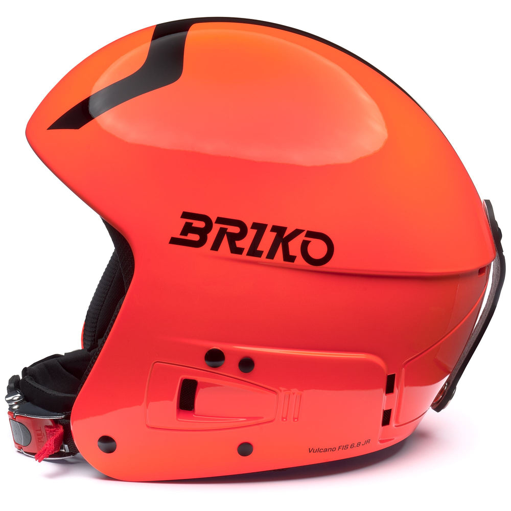 Casque de ski enfant rouge et noir avec système de réglage 3D 02