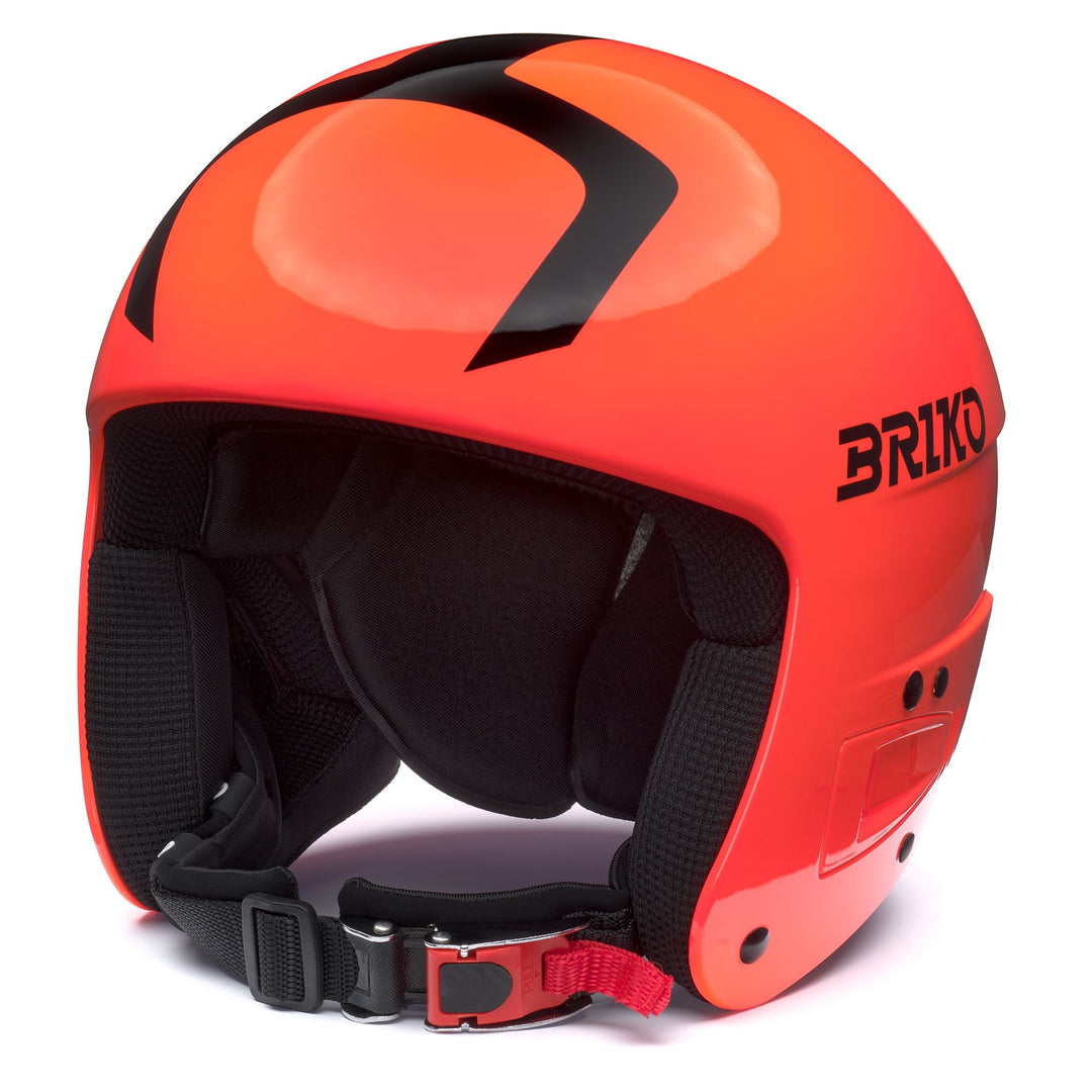 Casque de ski enfant rouge et noir avec système de réglage 3D 01