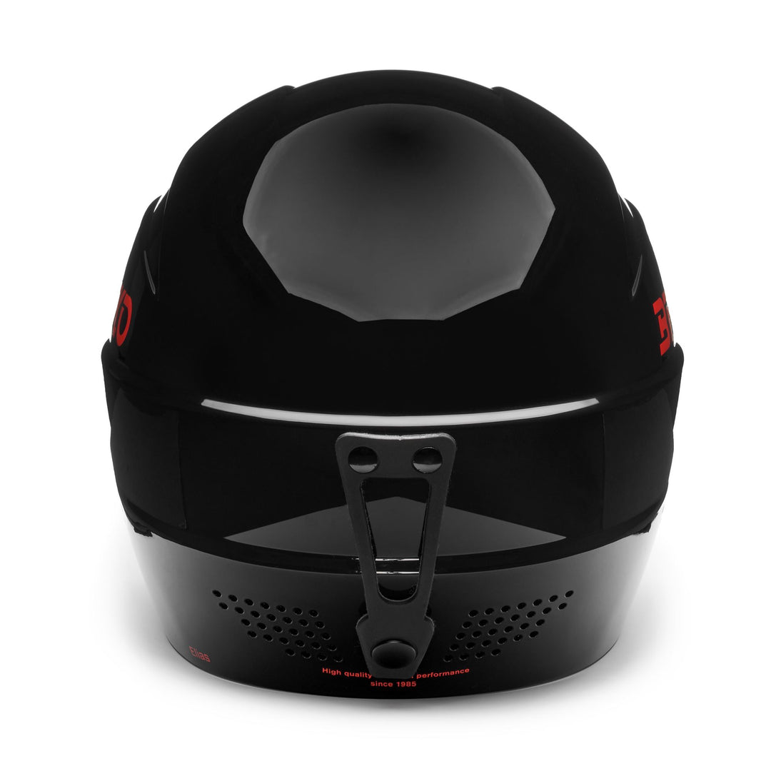 Casco da sci unisex nero e arancione fluo con calotta in ABS main