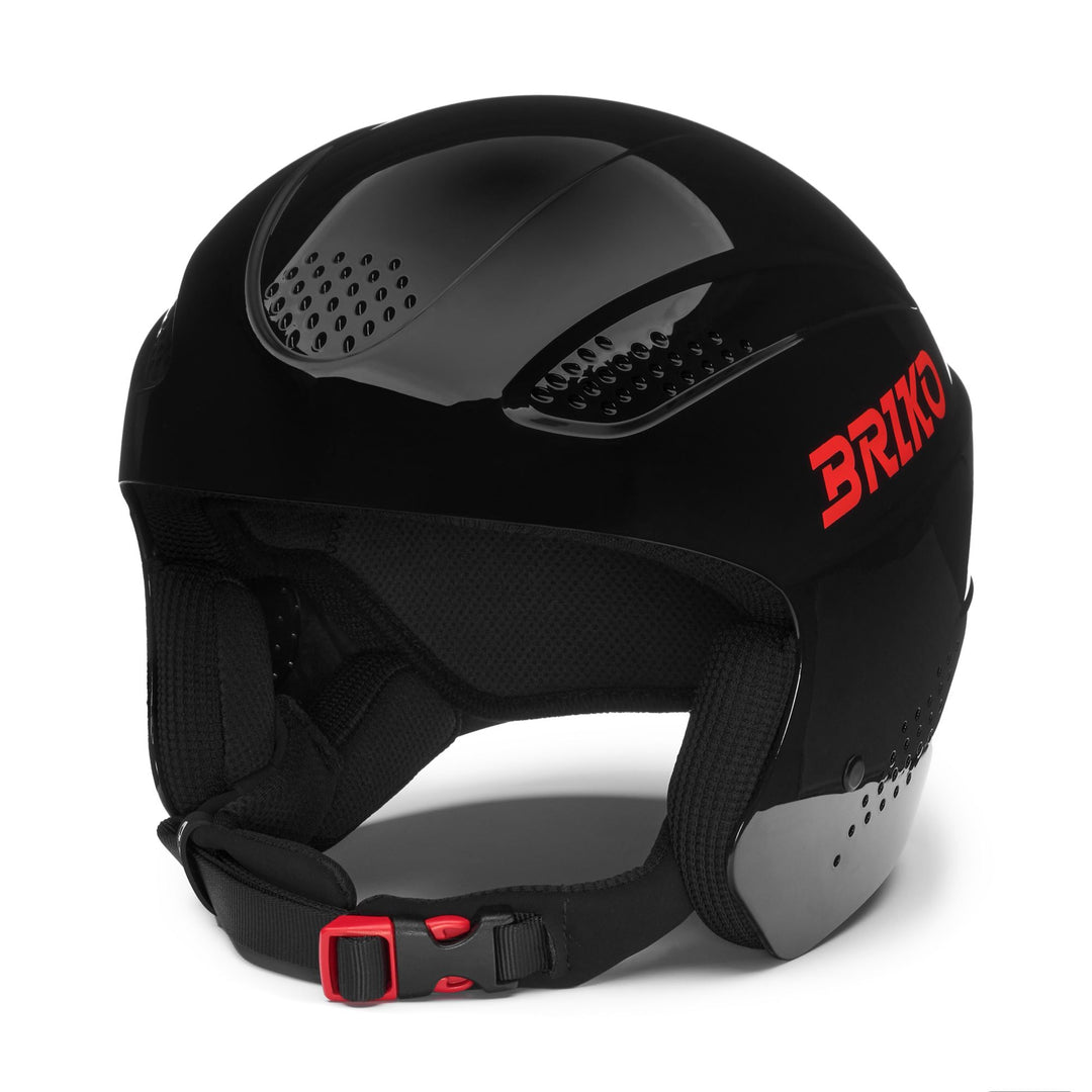 Black and Orange Fluo Unisex Ski Helmet with ABS Shell 01
