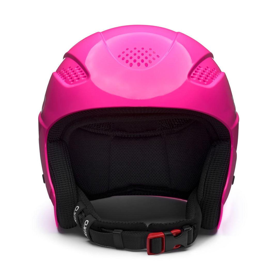 Casco da sci unisex rosso e bianco con calotta in ABS main