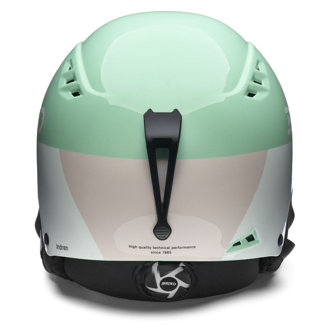 Green Unisex Ski Helmet with ABS Shell and Removable Ear Pads main