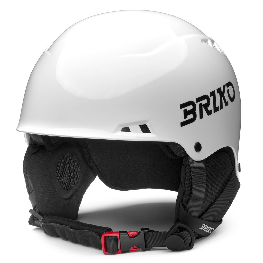 White Unisex Ski Helmet with ABS Shell and Rear Adjustment System 01