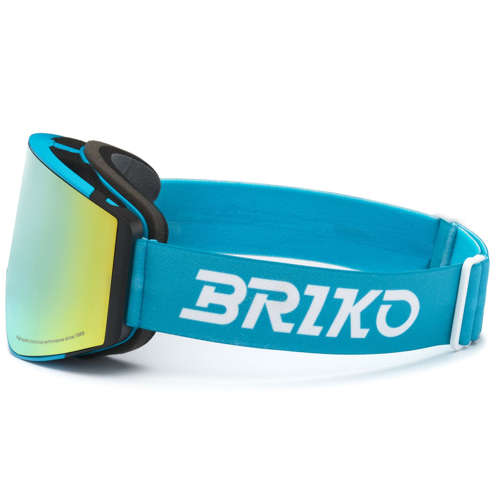 Masque de ski enfant bleu céruléen clair avec verre cylindrique 02