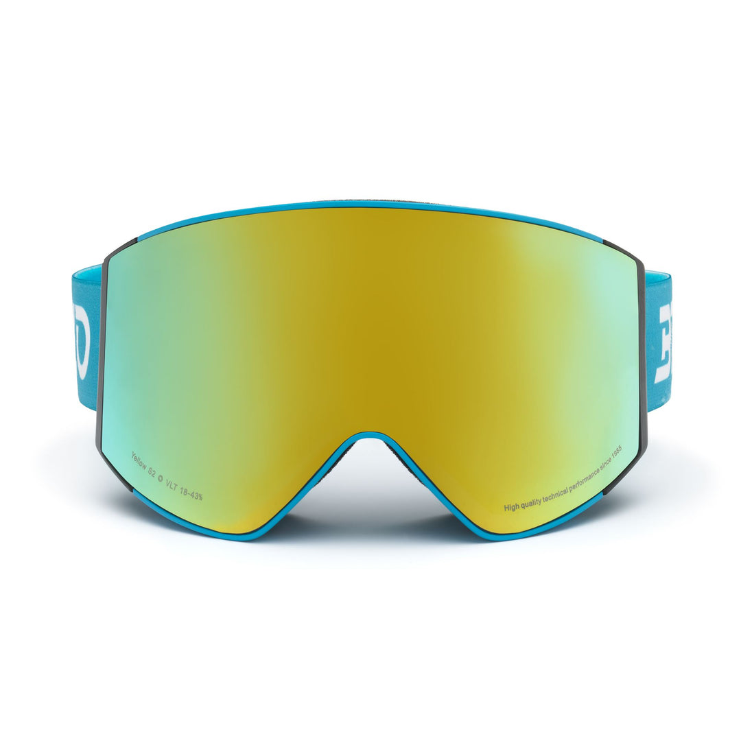 Masque de ski enfant bleu céruléen clair avec verre cylindrique 01