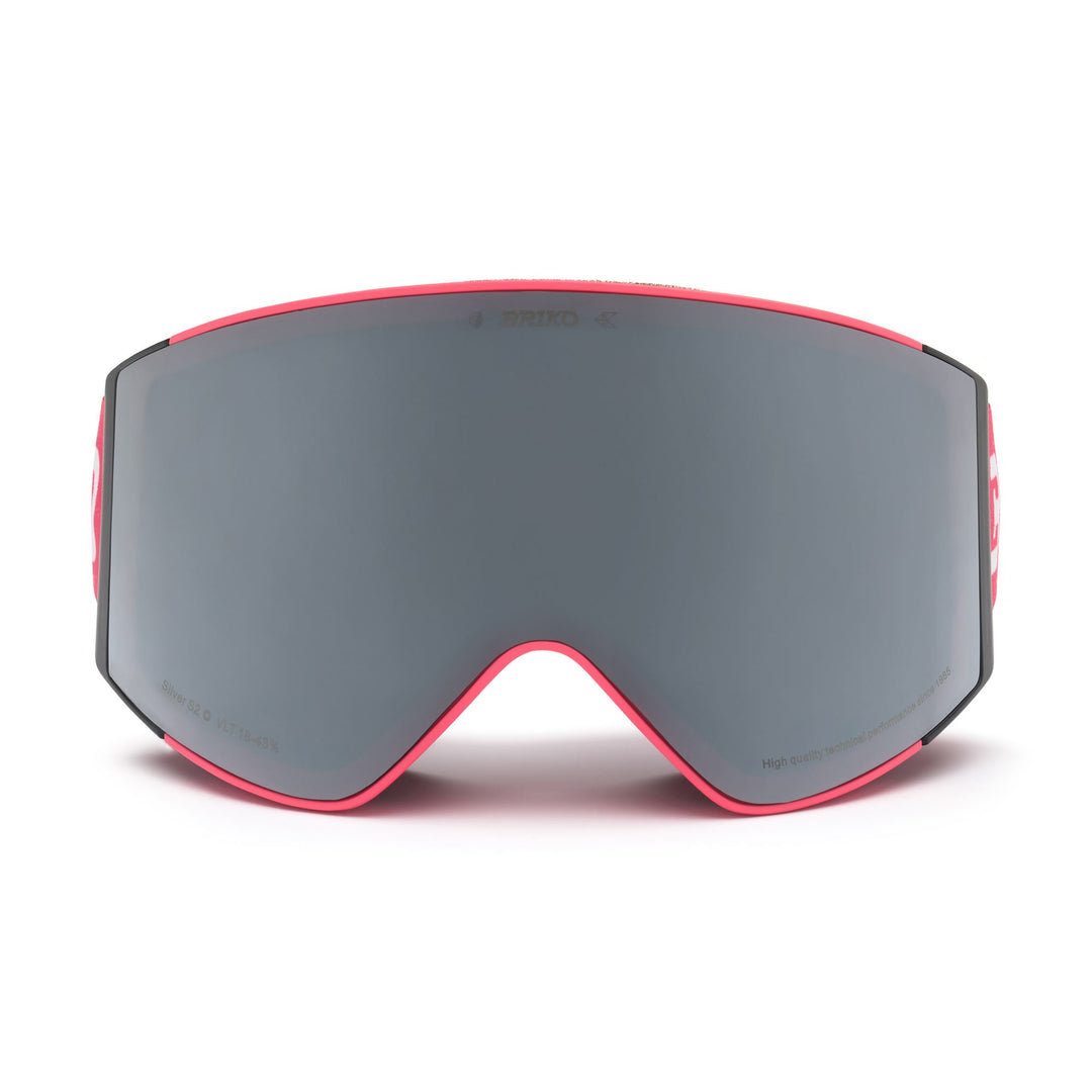 Masque de ski unisexe rouge avec revêtement antibuée et mousse double couche 01