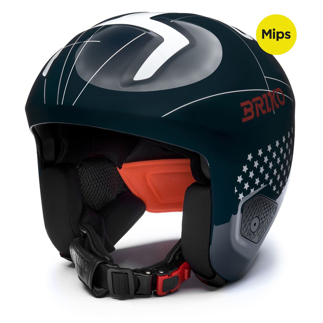 VULCANO 2.0 USA MIPS - Helmets - Helmet - Unisex - Shiny Blue-White-Cardinal Red 01